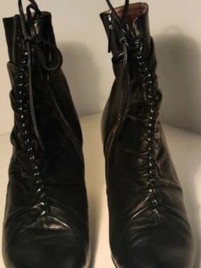 Portia Womens 8M Black approx 3" Heels Boots New without the Box